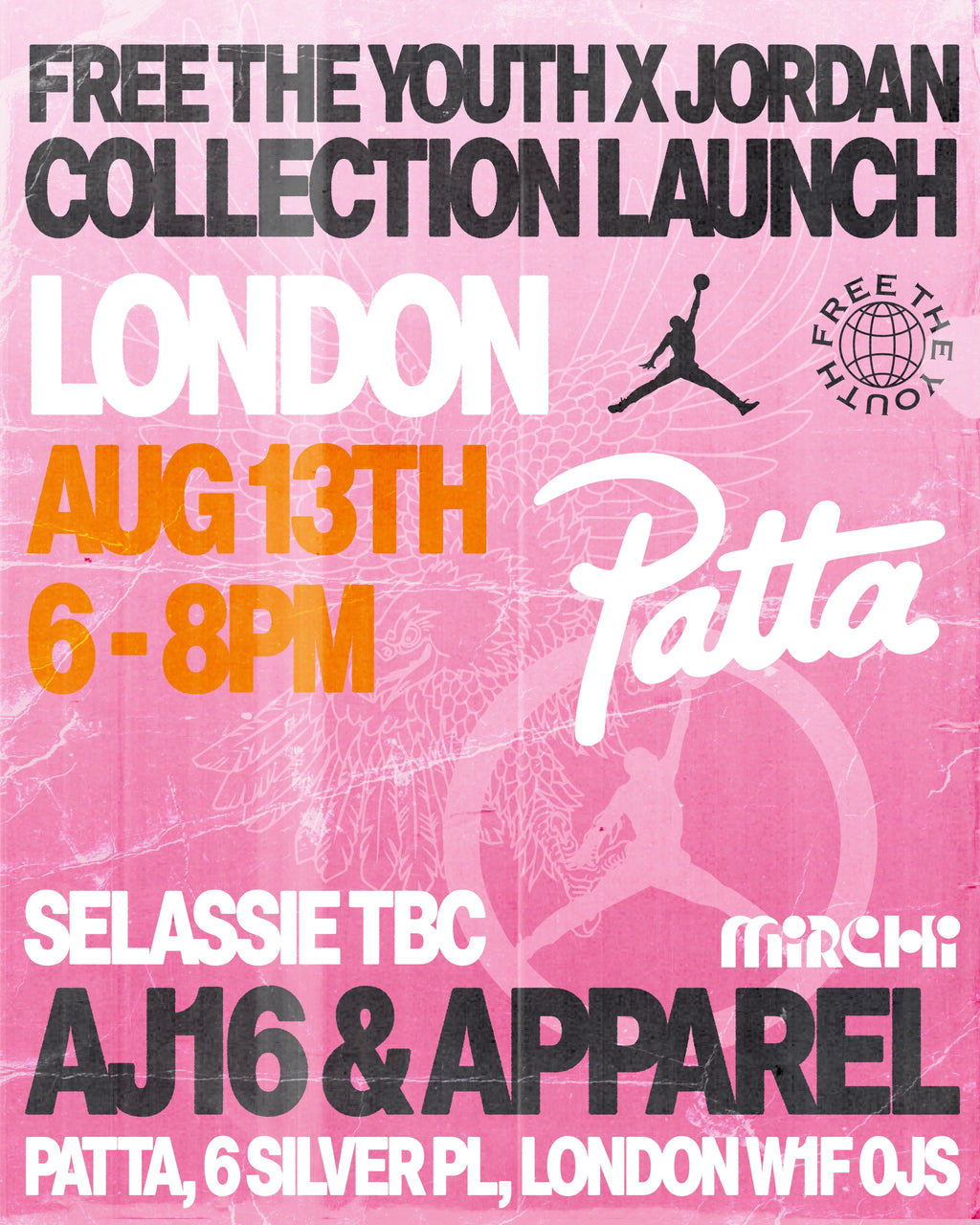 Free The Youth x Jordan at Patta London Patta