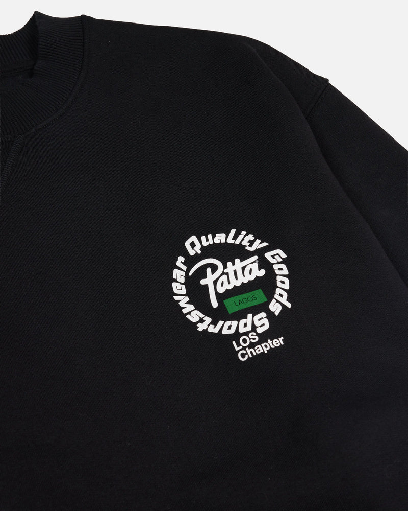 Patta Lagos Chapter Crewneck Sweater (Black) Patta