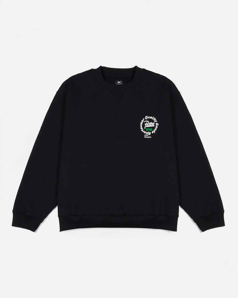 Patta Lagos Chapter Crewneck Sweater (Black) Patta