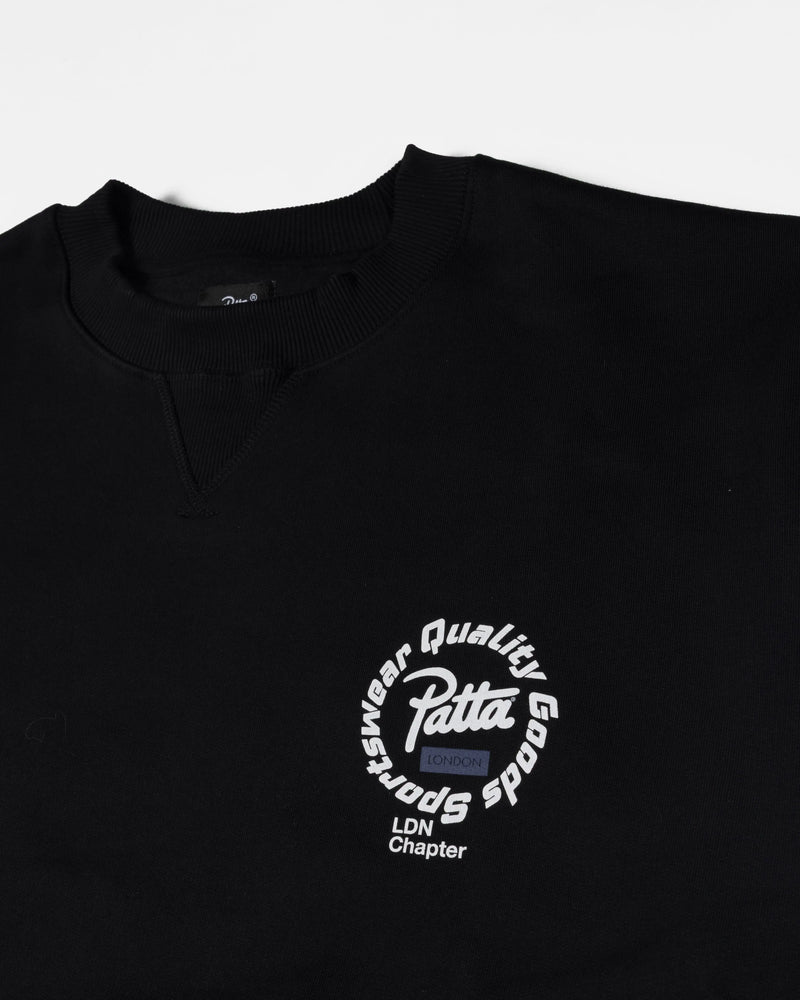 Patta London Chapter Crewneck Sweater (Black) Patta