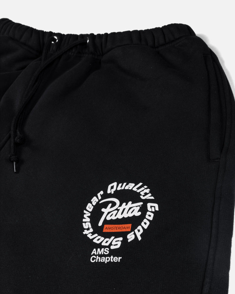 Patta Amsterdam Chapter Straight Leg Jogging Pants (Black) Patta