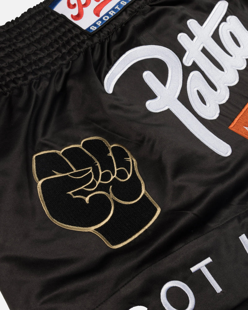 Patta Amsterdam Chapter Muay Thai Shorts (Black) Patta