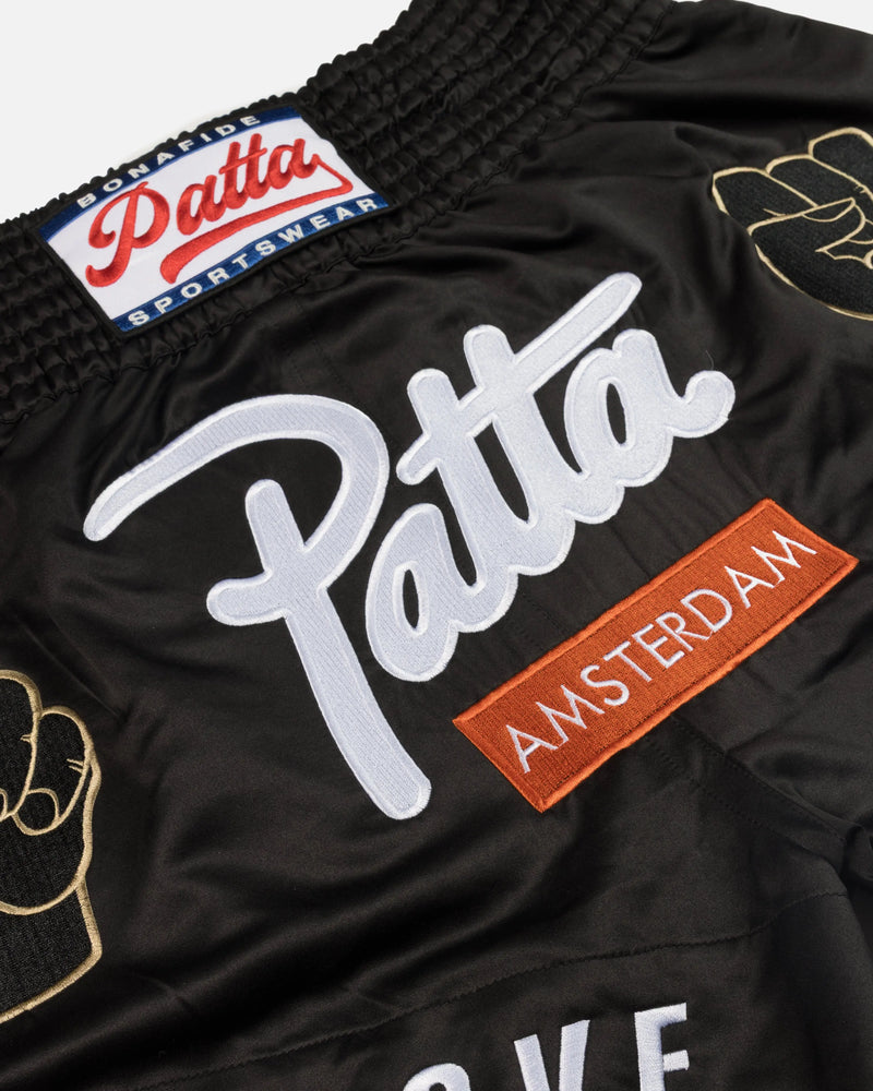 Patta Amsterdam Chapter Muay Thai Shorts (Black) Patta