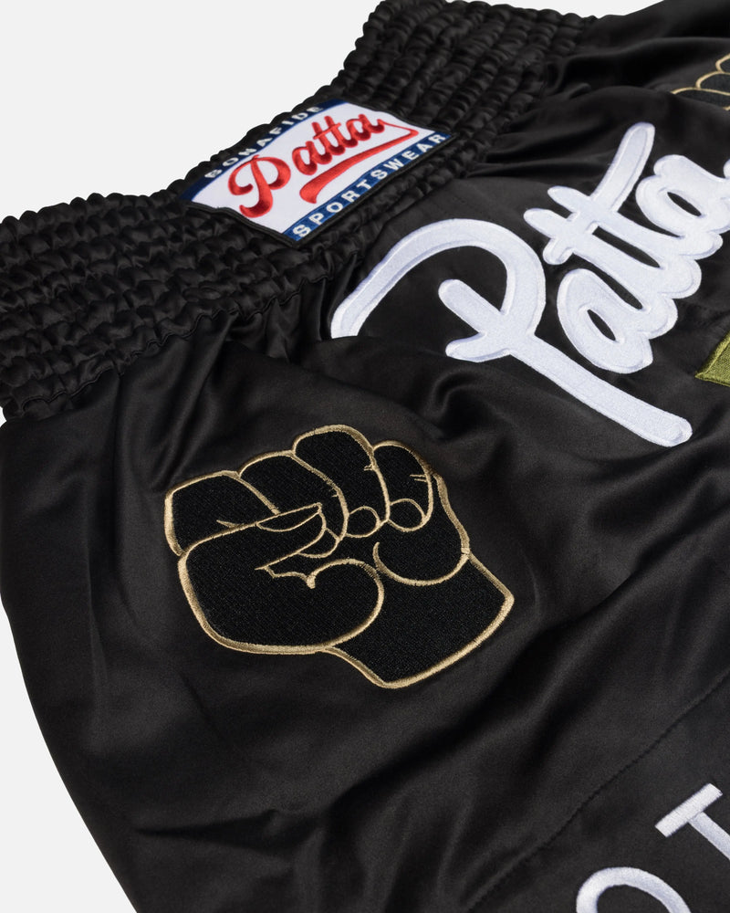 Patta Milano Chapter Muay Thai Shorts (Black) Patta