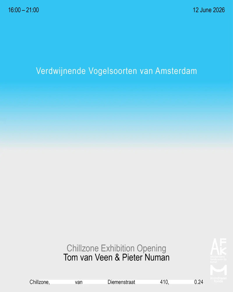 Verdwijnende Vogels van Amsterdam Tom van Veen in dialogue with Pieter Numan Patta
