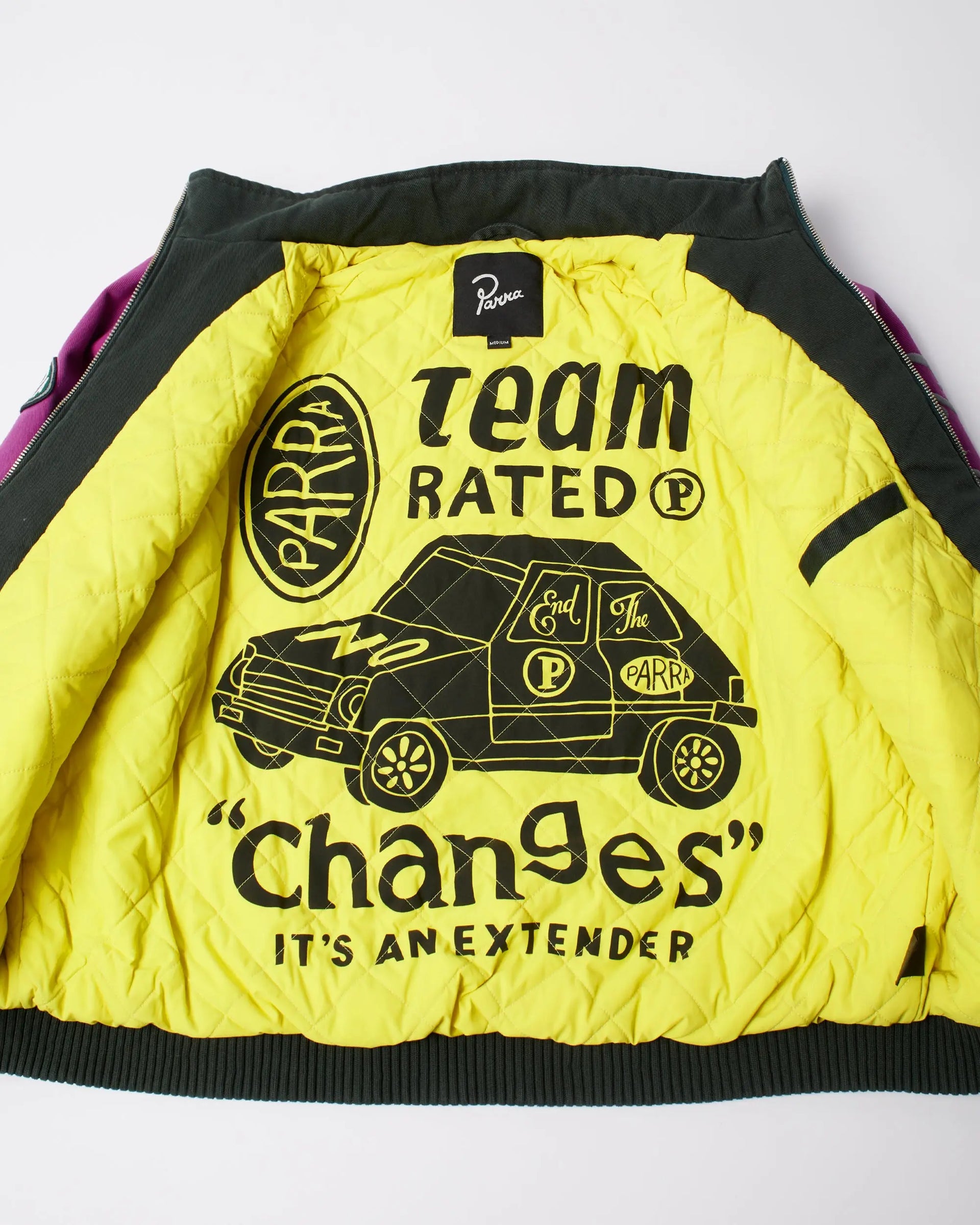 byParra Owl Meets Rat Racing Jacket (Purple Pink) byParra