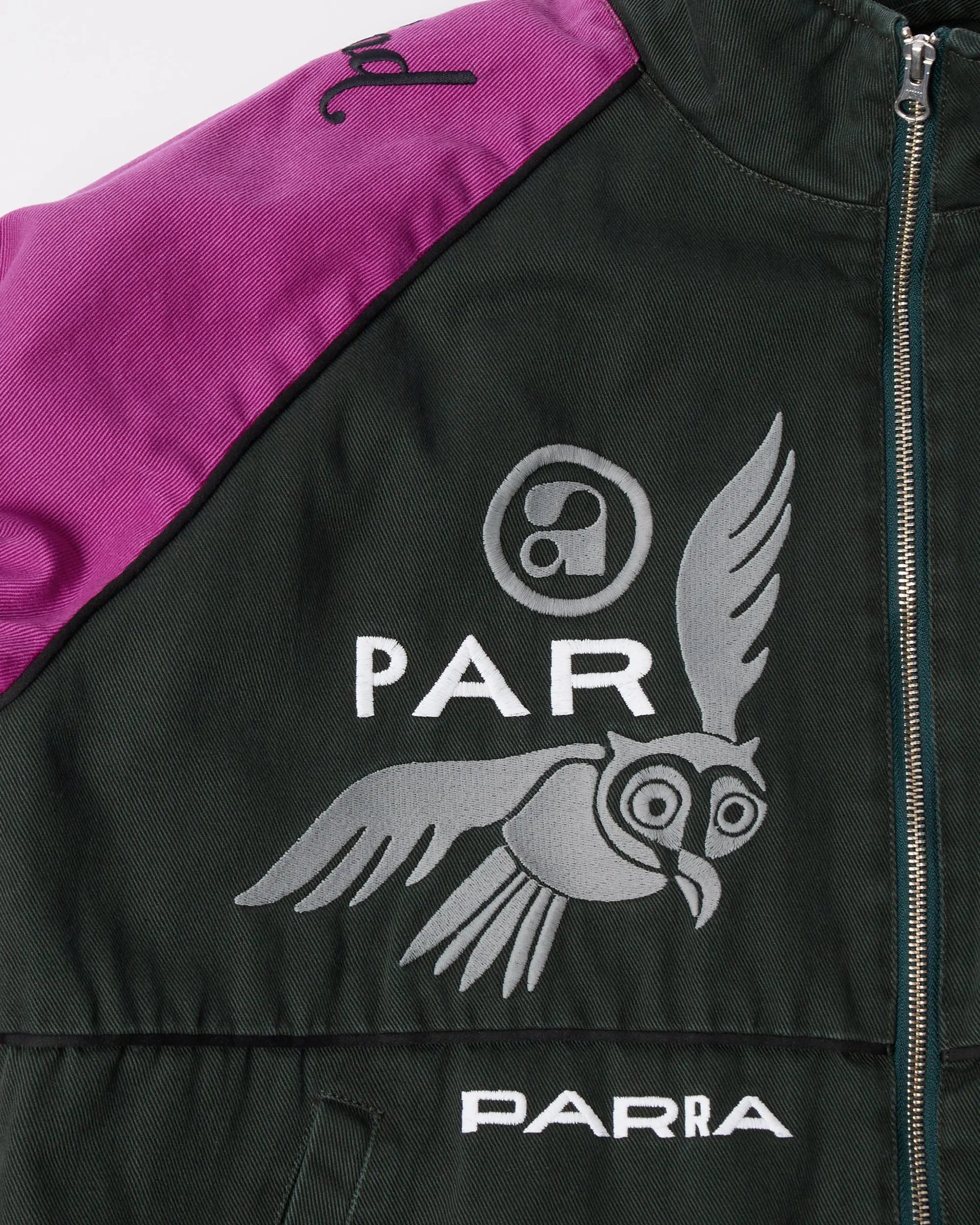 byParra Owl Meets Rat Racing Jacket (Purple Pink) byParra
