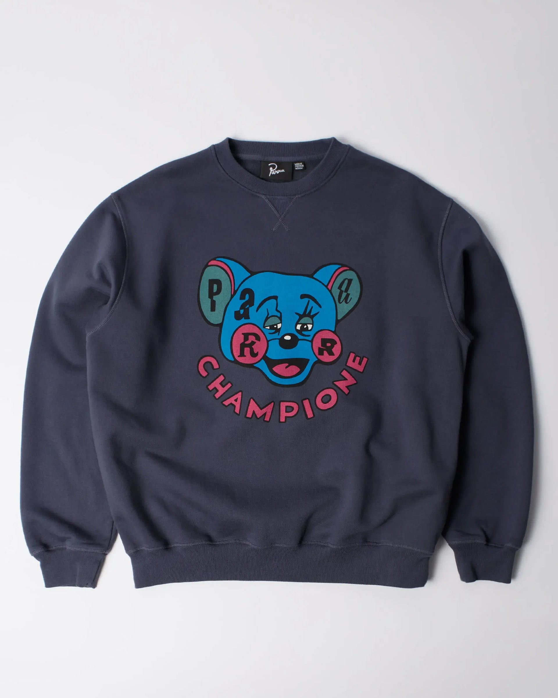 byParra Tired Champione Crew Neck Sweatshirt (Navy Blue) byParra