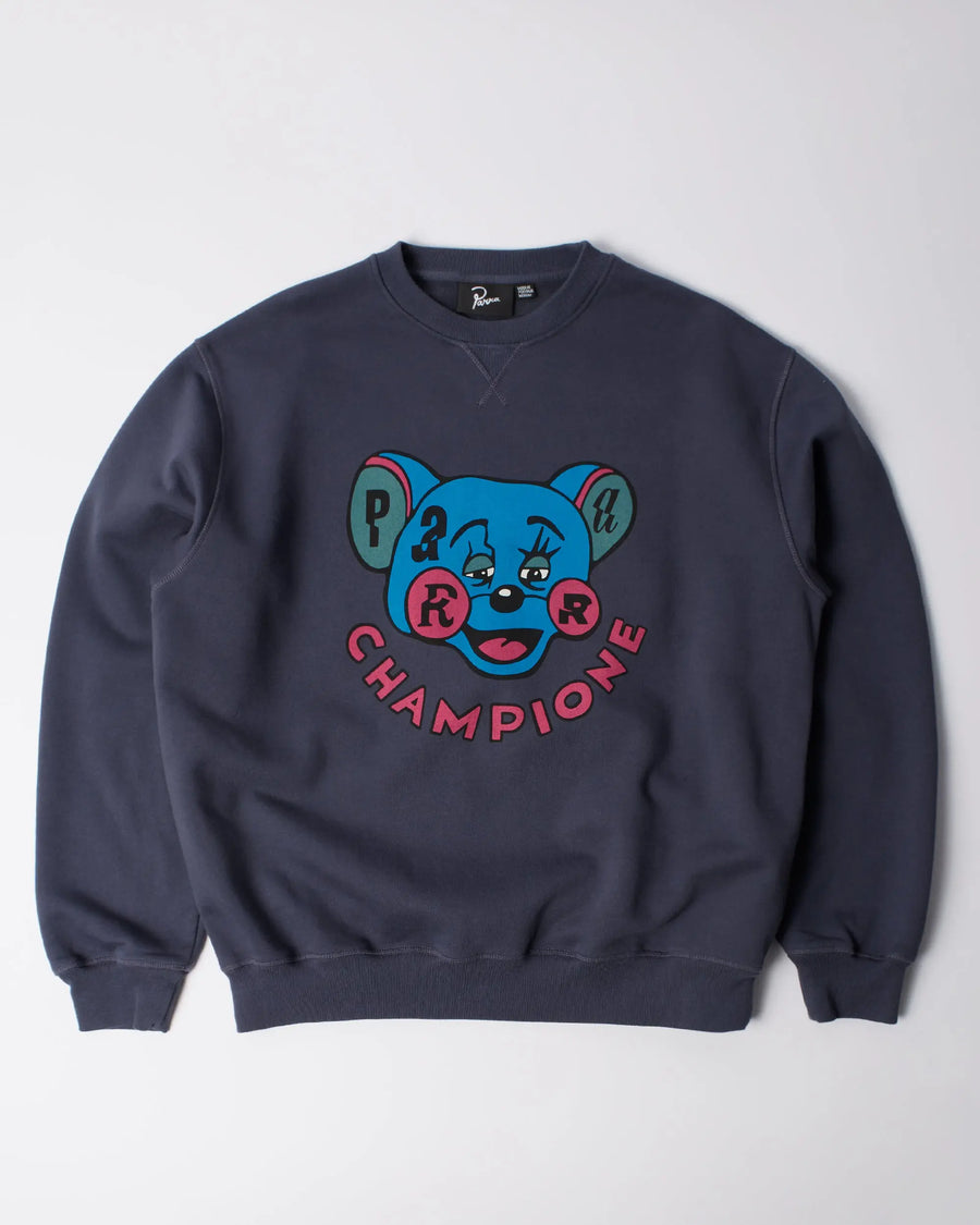 byParra Tired Champione Crew Neck Sweatshirt (Navy Blue) byParra