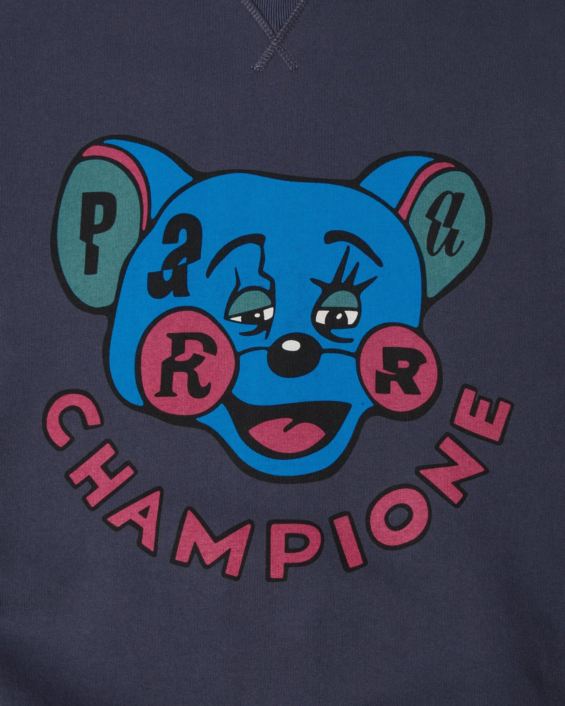 byParra Tired Champione Crew Neck Sweatshirt (Navy Blue) byParra