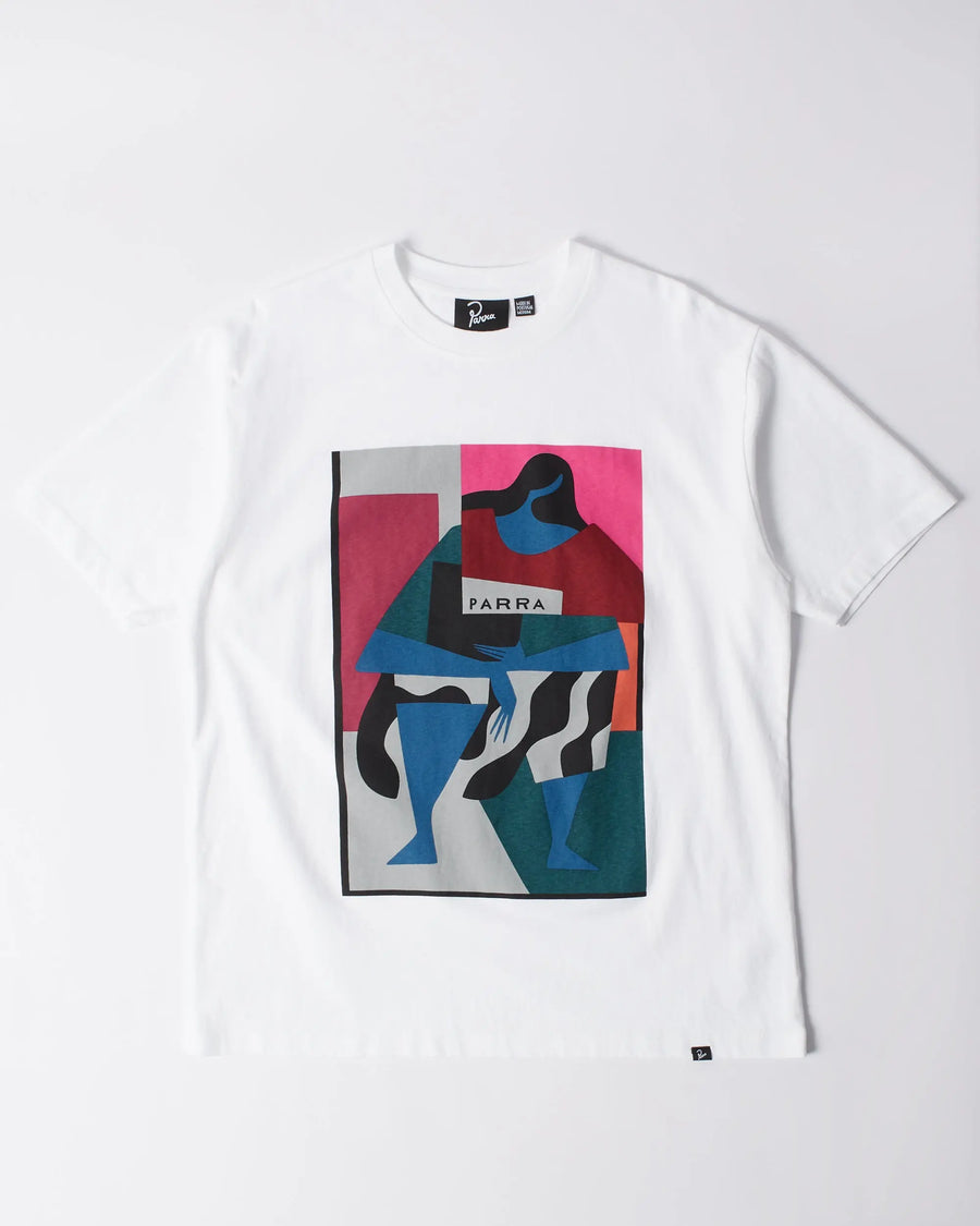 byParra Reading The Square T-Shirt (White) byParra