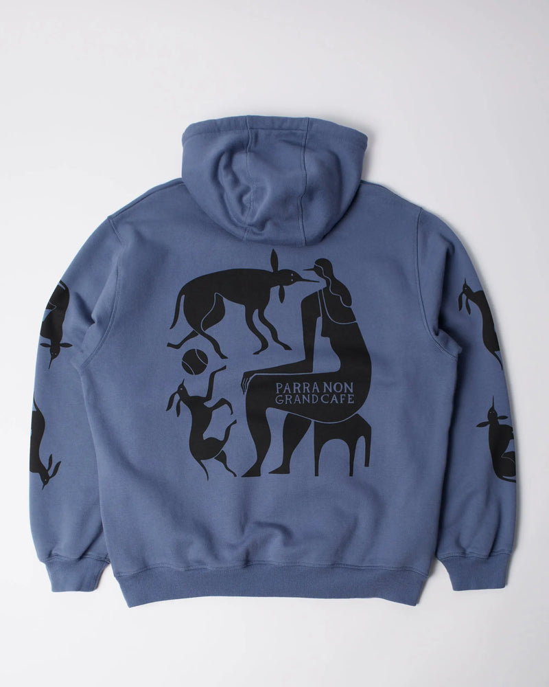 byParra Non Grand Cafe Hooded Sweatshirt (Blue) byParra
