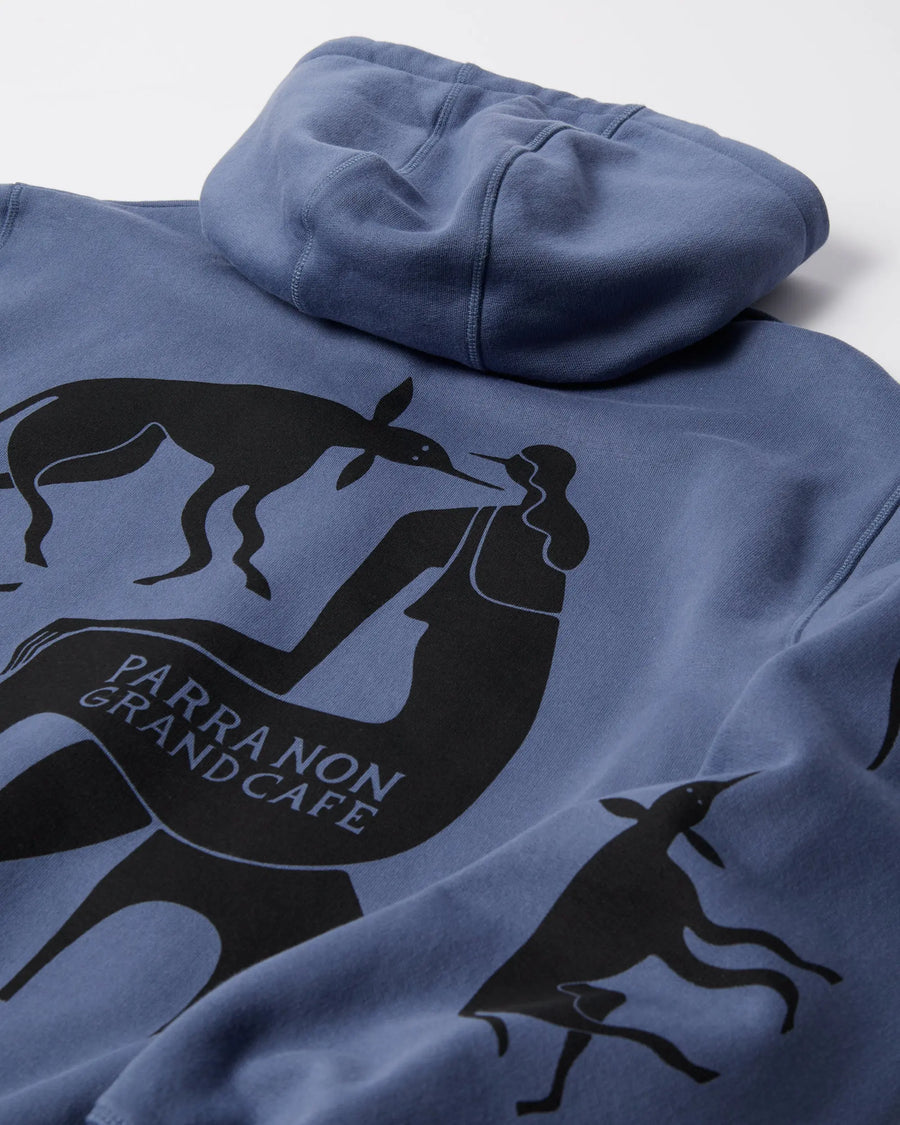 byParra Non Grand Cafe Hooded Sweatshirt (Blue) byParra