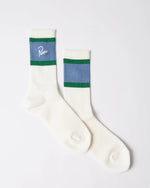 byParra Signature Striped Crew Socks (White) byParra