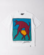 byParra Bear Dog Hammer T-Shirt (White) byParra