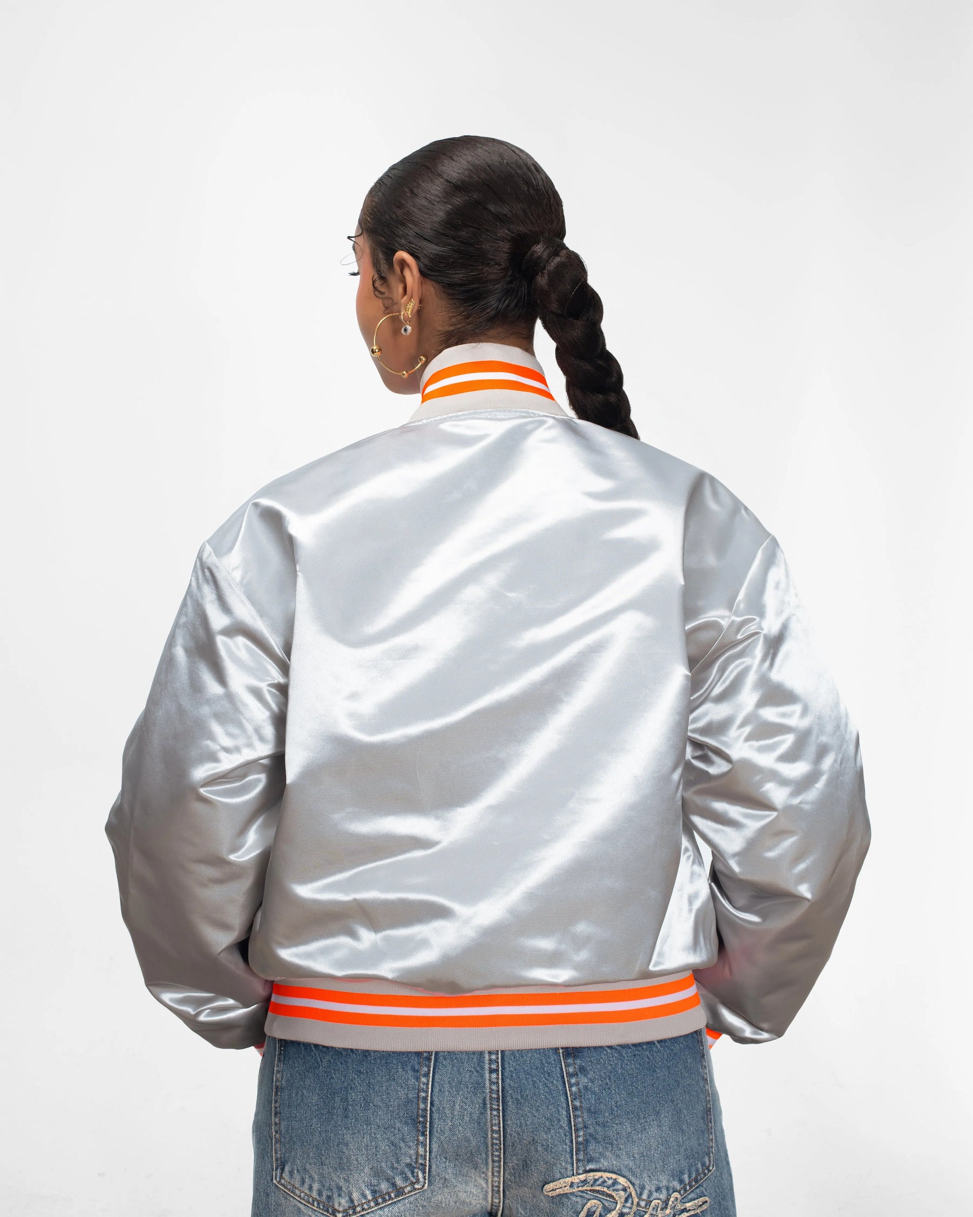 Patta Classic Satin Bomber Jacket (Lunar Rock) Patta