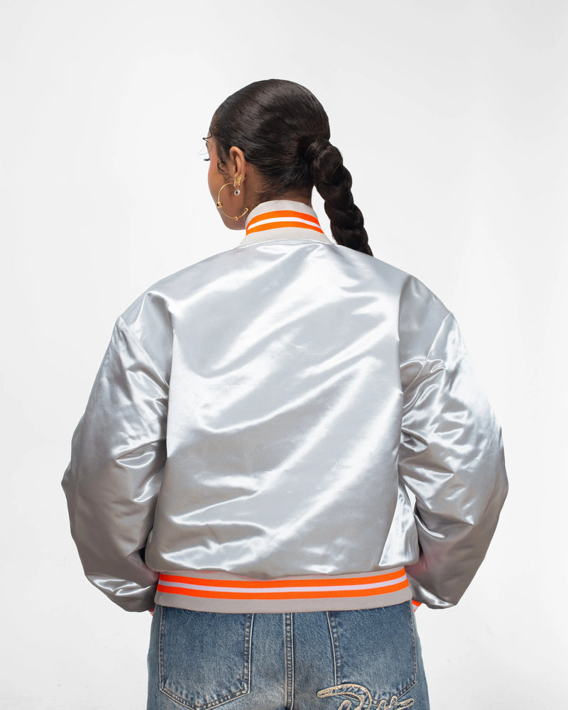 Patta Classic Satin Bomber Jacket (Lunar Rock) Patta