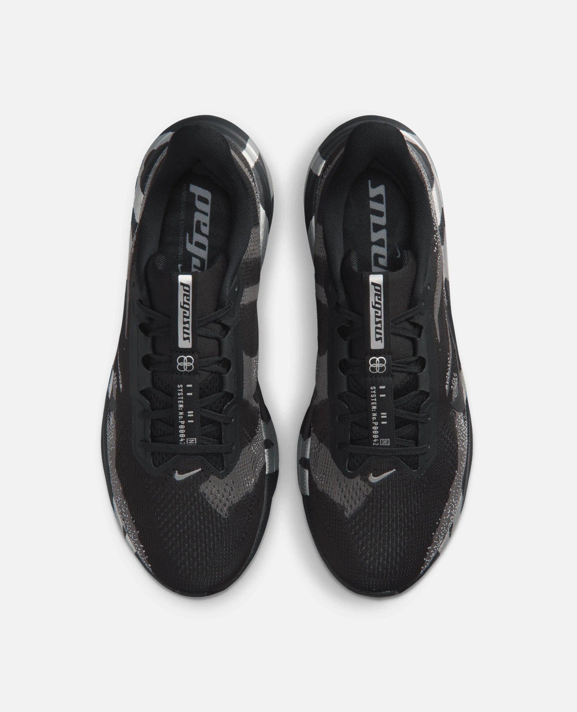 Nike Air Zoom Pegasus 42 Disrupt (Black/Black-Med Ash-Metallic Silver) Nike