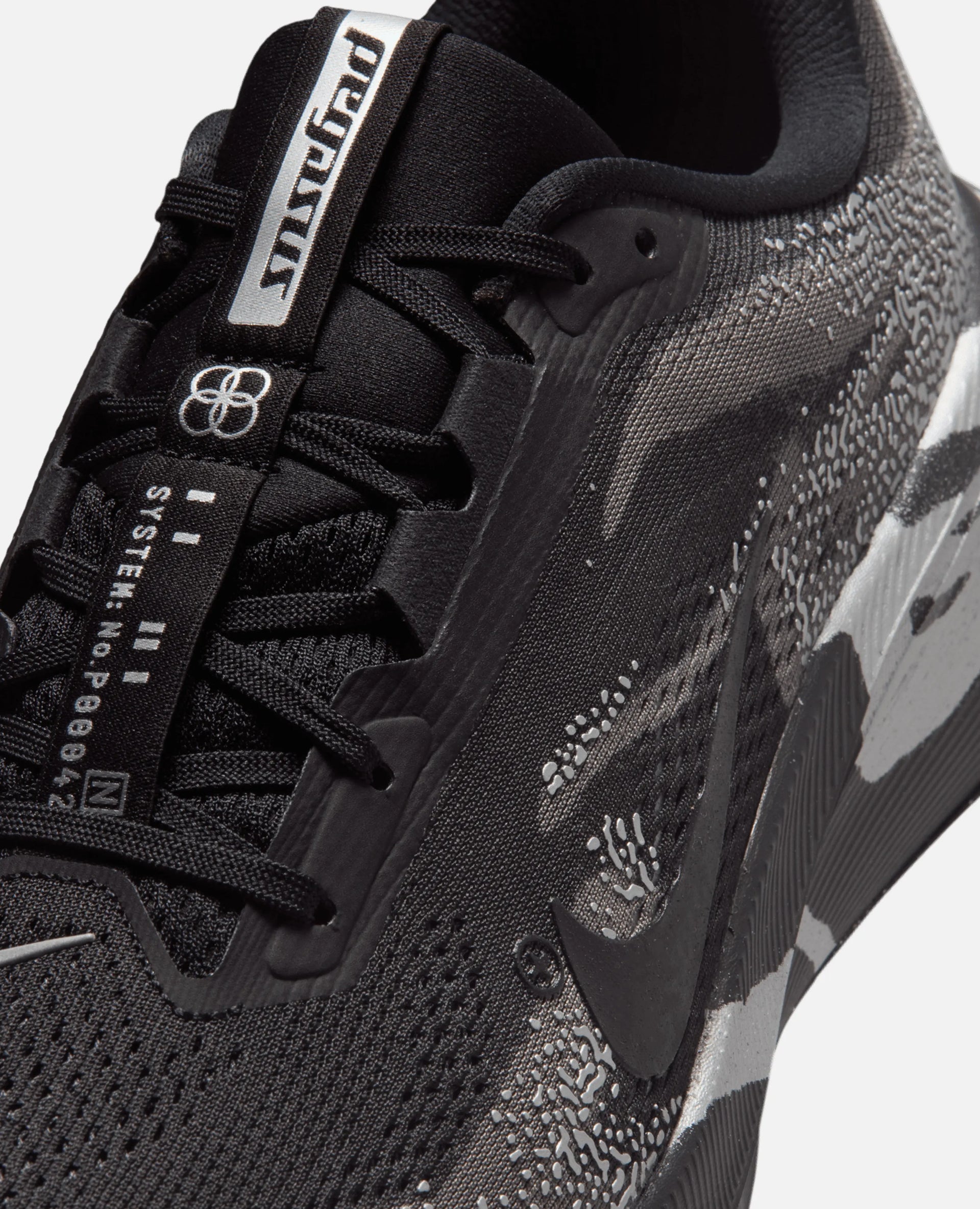 Nike Air Zoom Pegasus 42 Disrupt (Black/Black-Med Ash-Metallic Silver) Nike