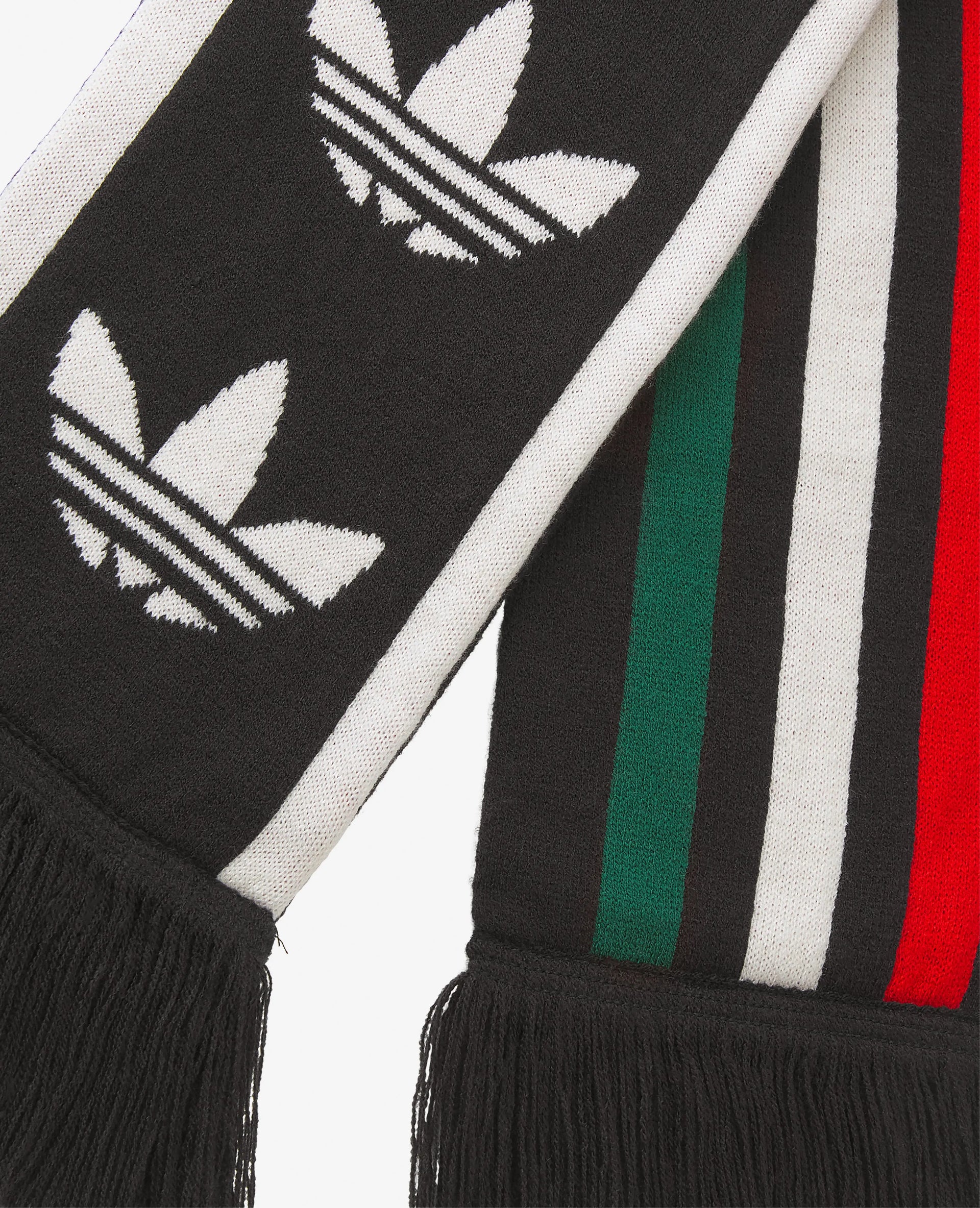 adidas WC Soccer Scarf (Black/Better Scarlet/Collegiate Green) Adidas