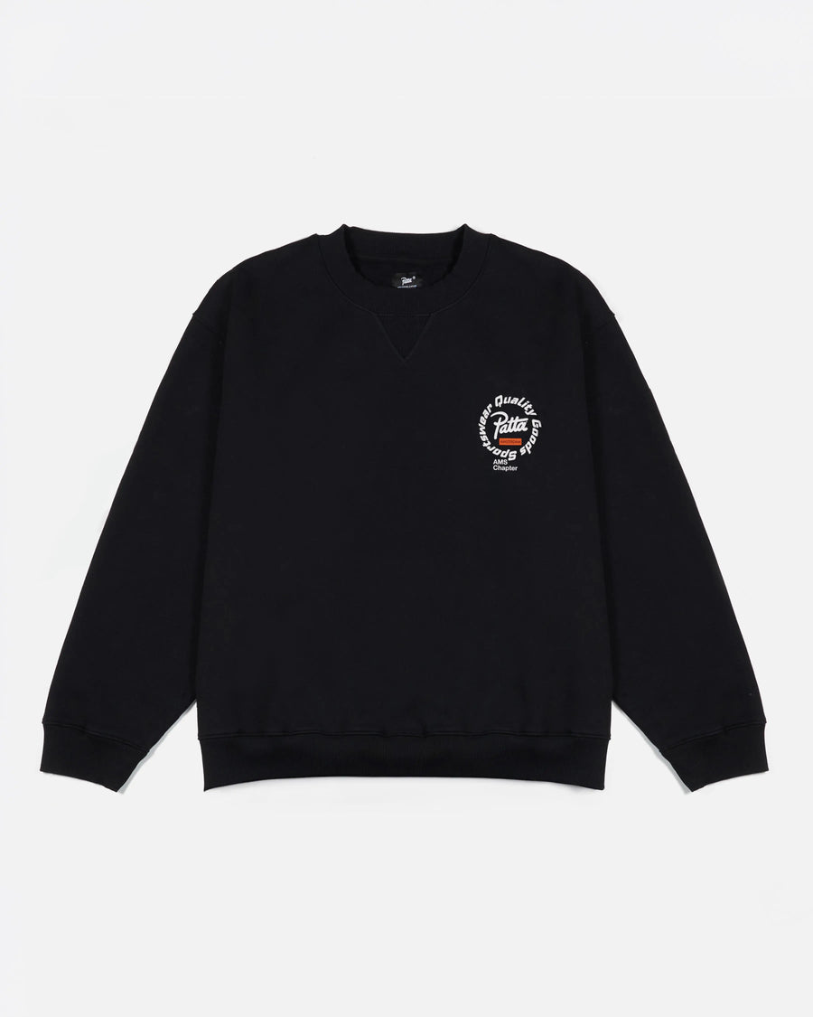 Patta Amsterdam Chapter Crewneck Sweater (Black) Patta