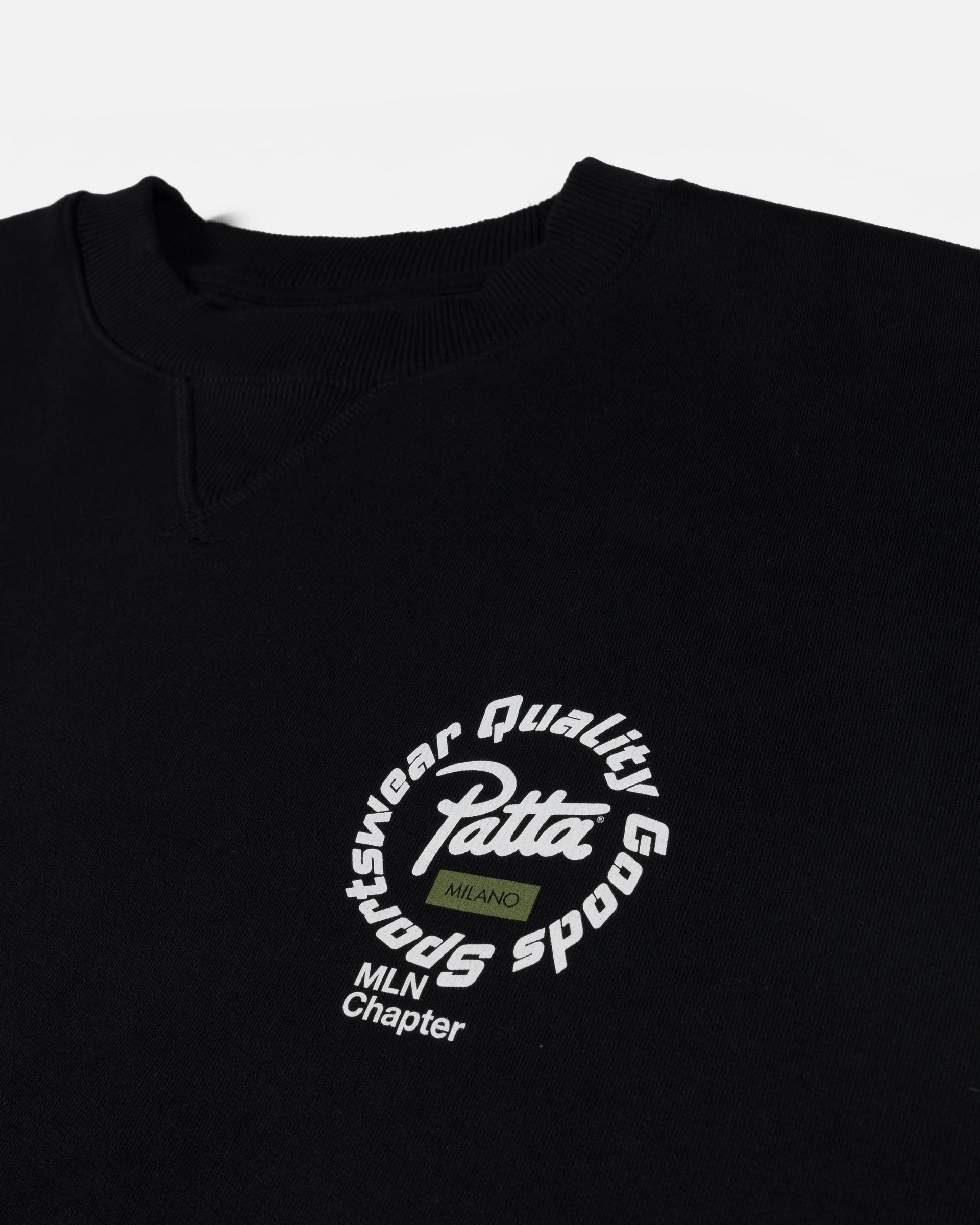 Patta Milano Chapter Crewneck Sweater (Black) Patta