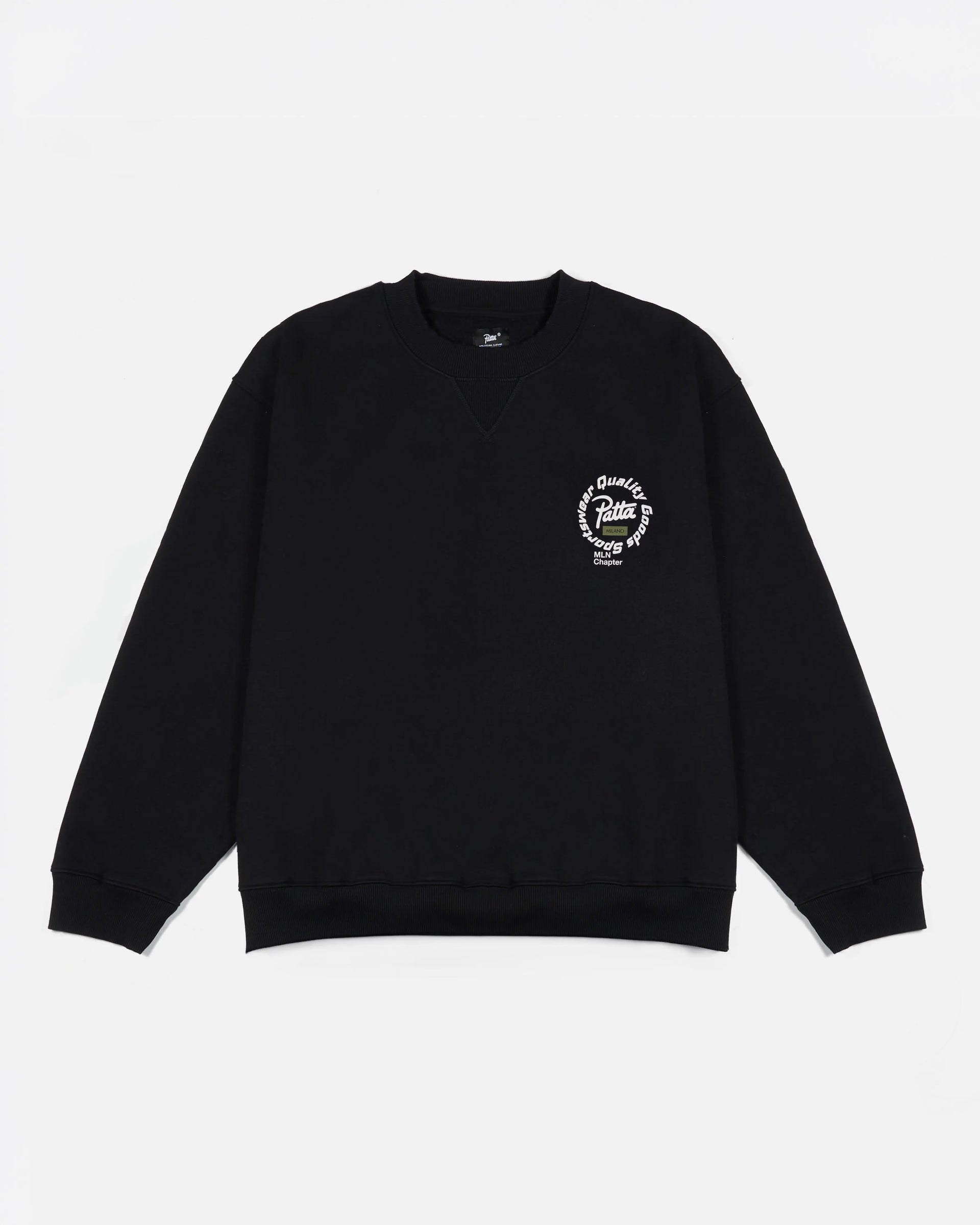 Patta Milano Chapter Crewneck Sweater (Black) Patta