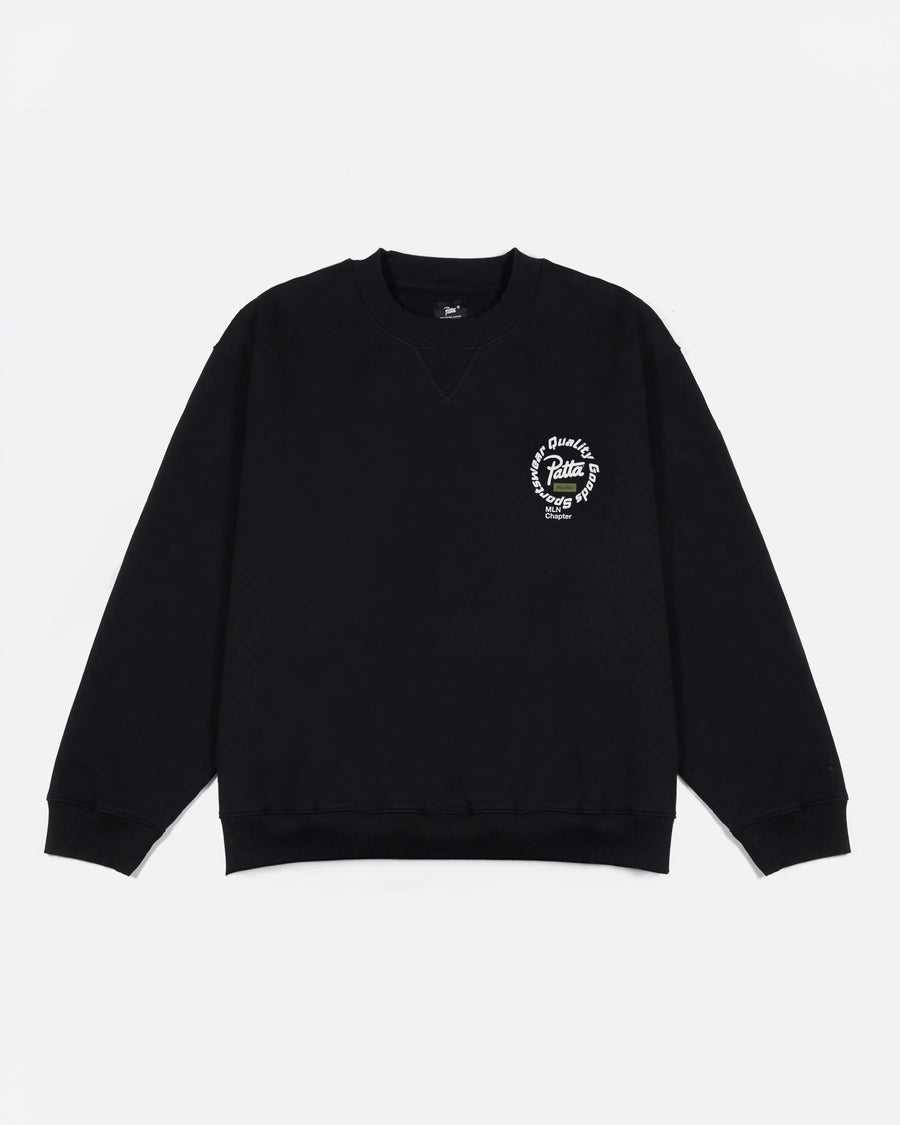 Patta Milano Chapter Crewneck Sweater (Black) Patta