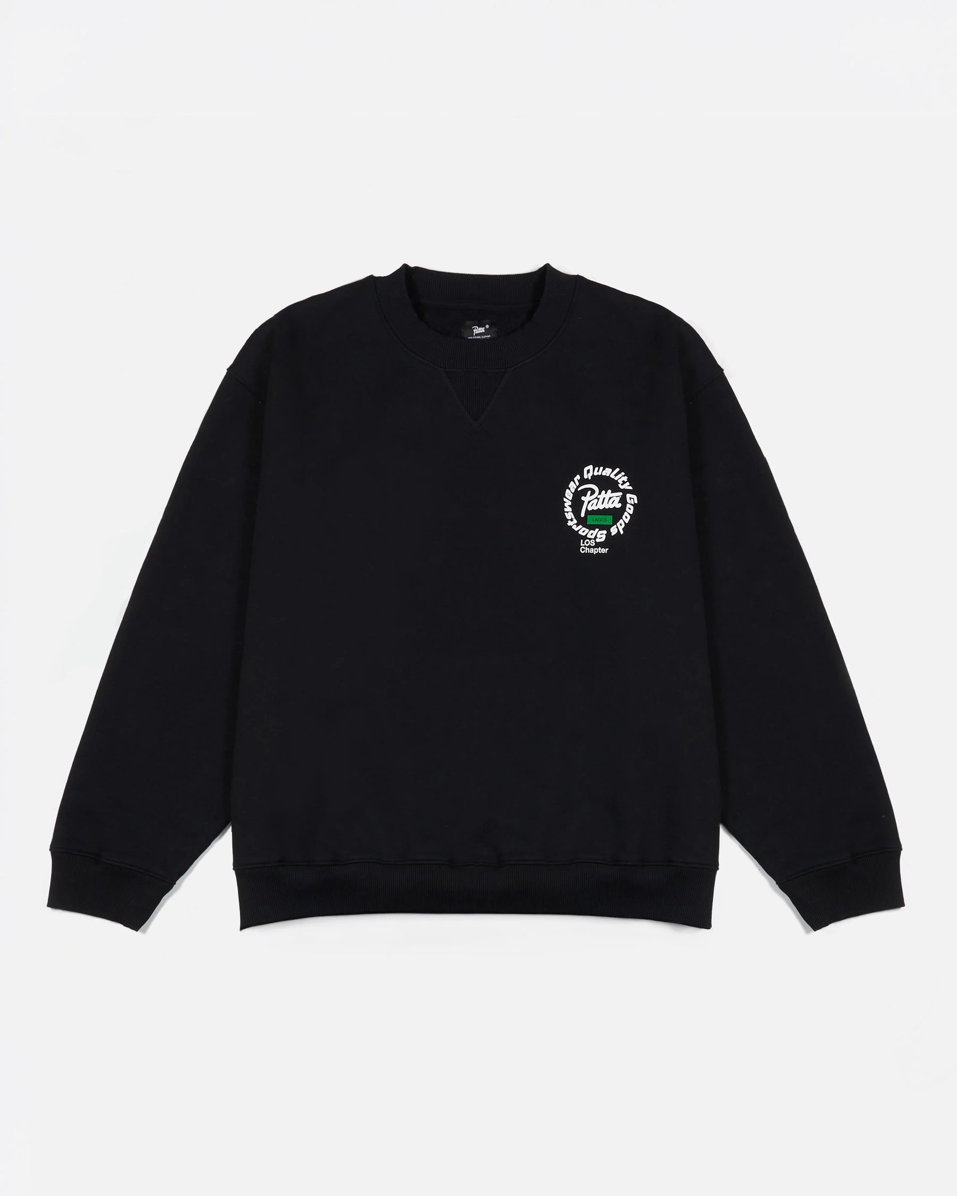 Patta Lagos Chapter Crewneck Sweater (Black) Patta