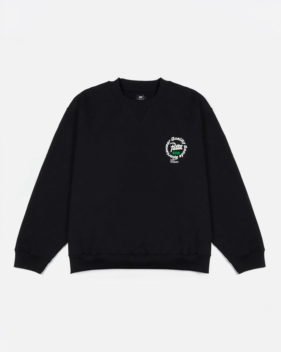 Patta Lagos Chapter Crewneck Sweater (Black) Patta