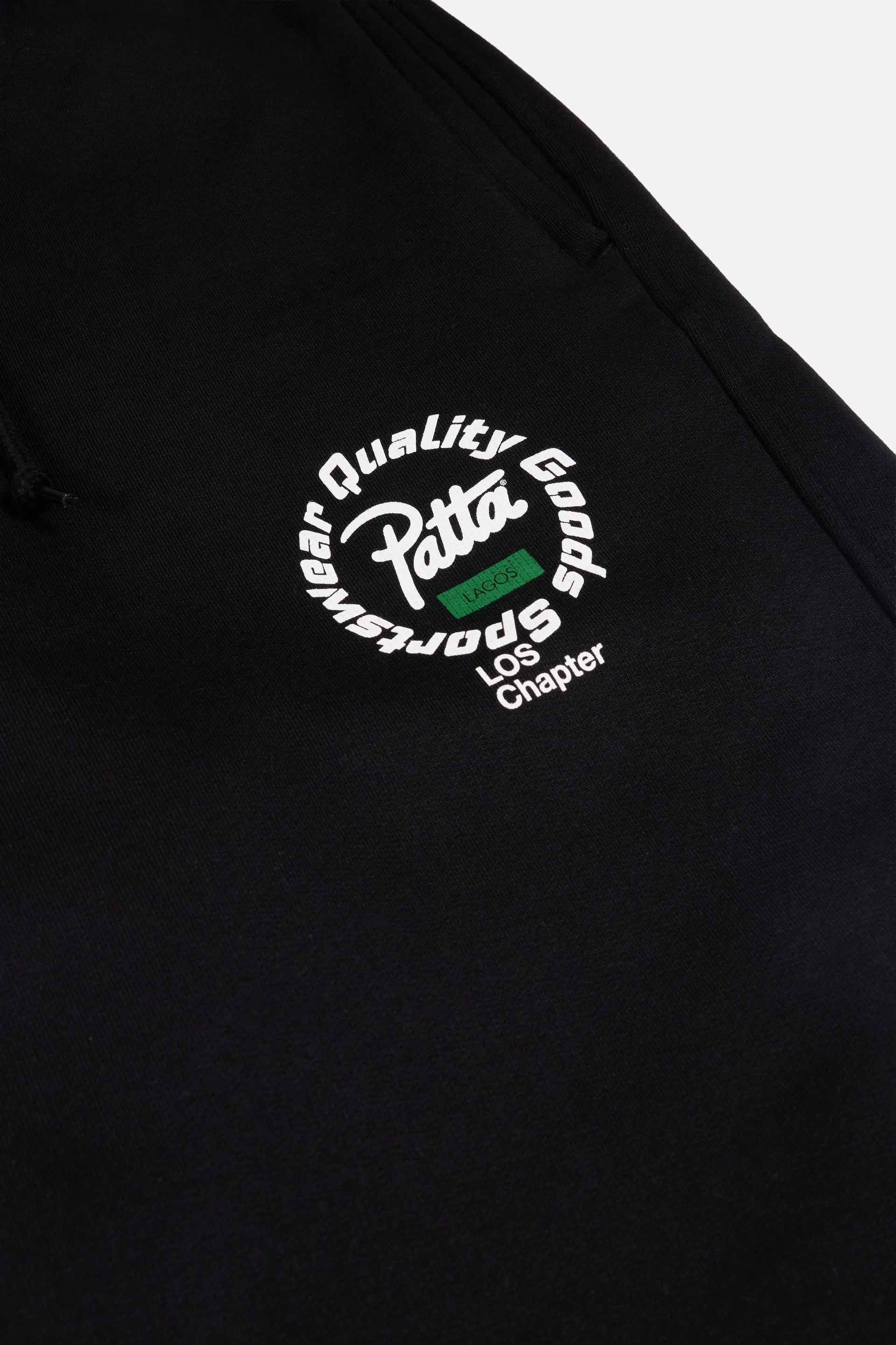 Patta Lagos Chapter Straight Leg Jogging Pants (Black) Patta