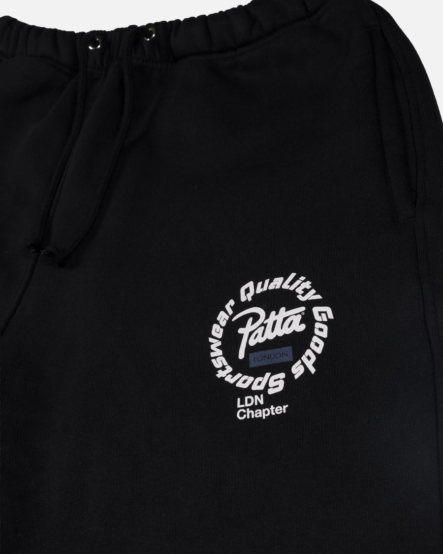 Patta London Chapter Straight Leg Jogging Pants (Black) Patta