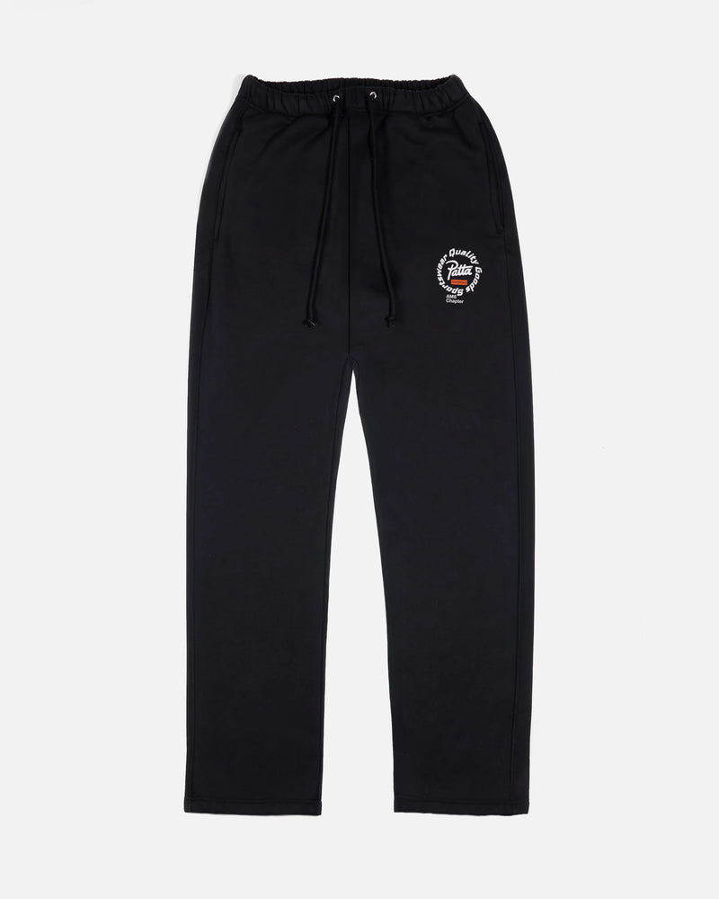 Patta Amsterdam Chapter Straight Leg Jogging Pants (Black) Patta