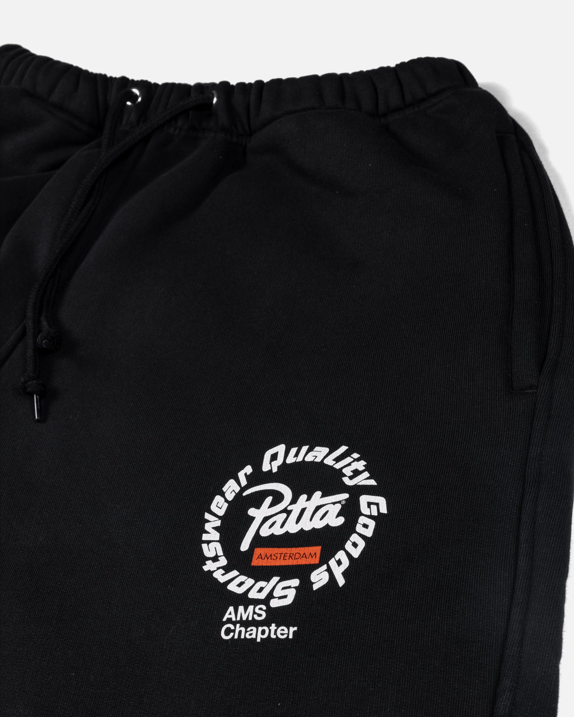 Patta Amsterdam Chapter Straight Leg Jogging Pants (Black) Patta