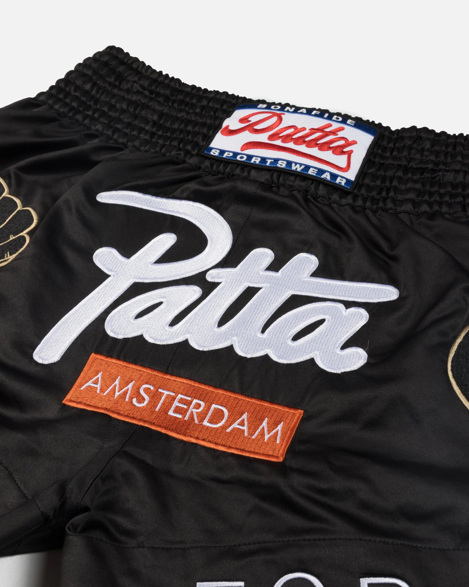 Patta Amsterdam Chapter Muay Thai Shorts (Black) Patta
