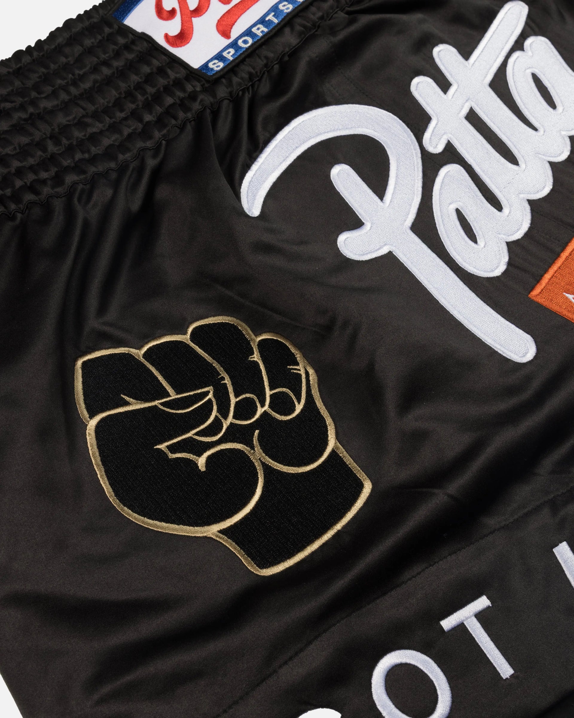 Patta Amsterdam Chapter Muay Thai Shorts (Black) Patta