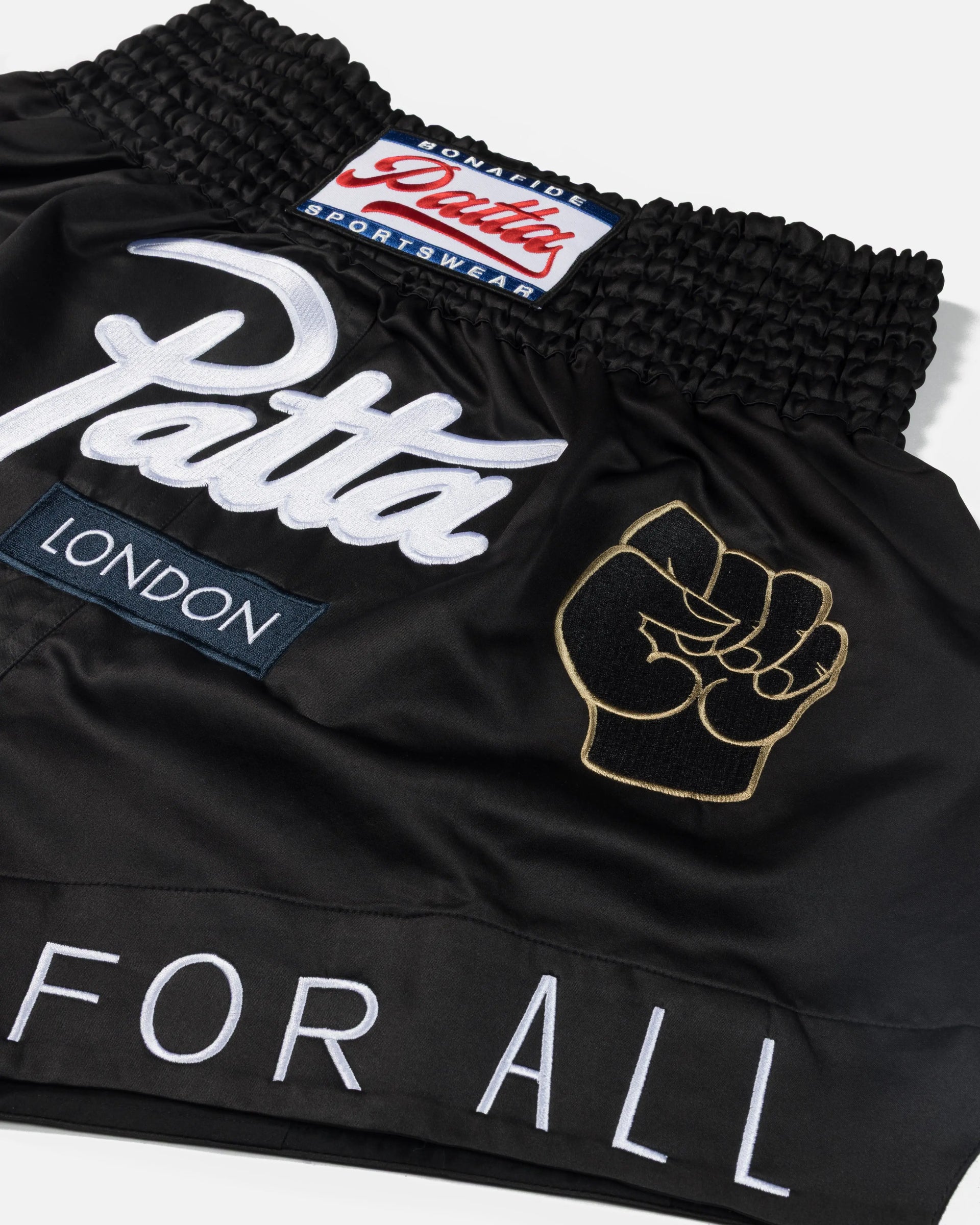Patta London Chapter Muay Thai Shorts (Black) Patta