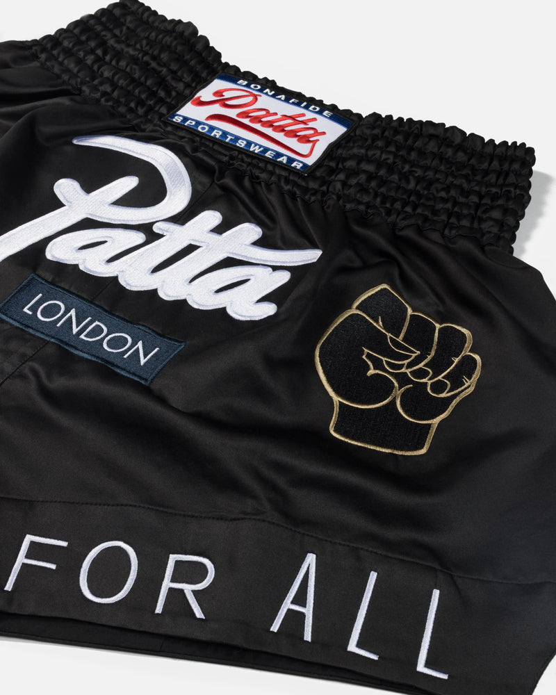 Patta London Chapter Muay Thai Shorts (Black) Patta