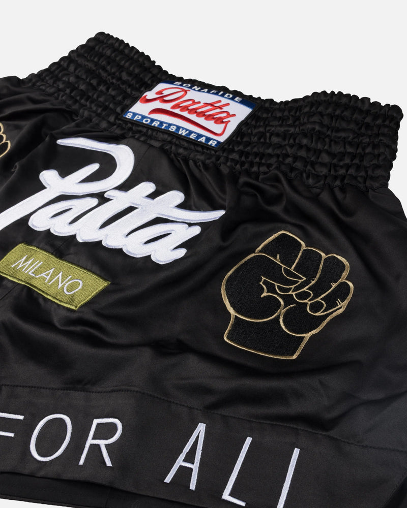 Patta Milano Chapter Muay Thai Shorts (Black) Patta