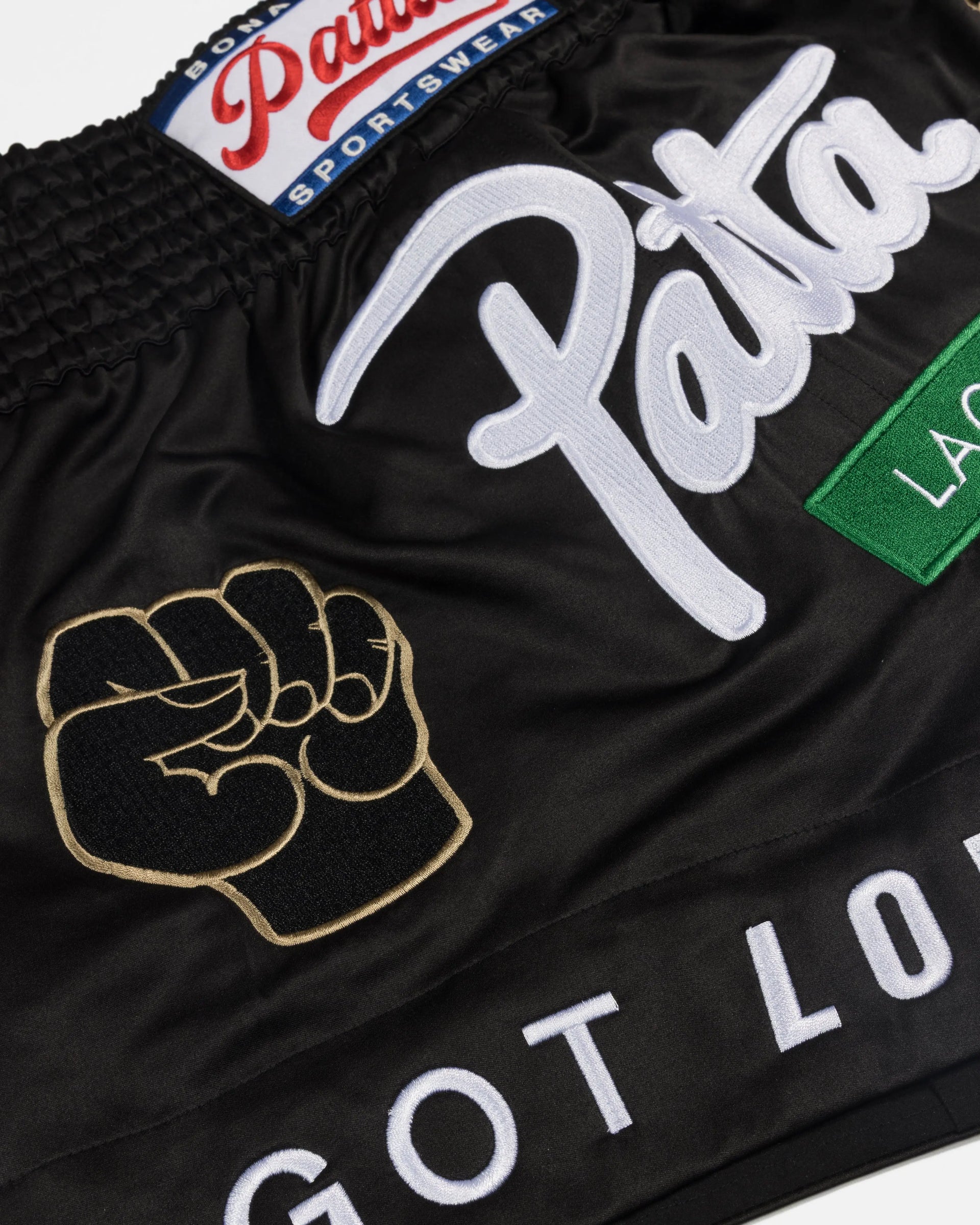 Patta Lagos Chapter Muay Thai Shorts (Black) Patta