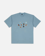 Patta Dogs T-Shirt (Dusty Blue) Patta