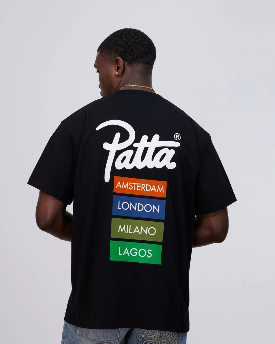 Patta Chapter Worldwide T-Shirt (Black) Patta