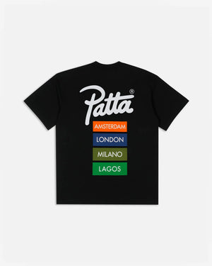 Patta Chapter Worldwide T-Shirt (Black) Patta