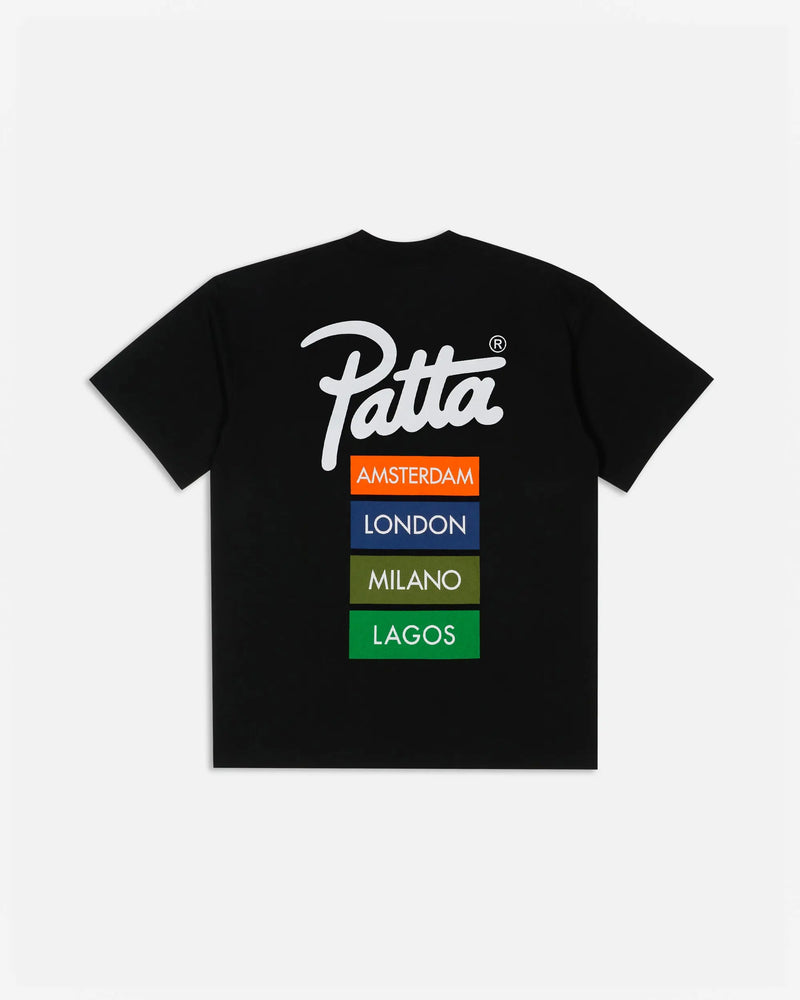 Patta Chapter Worldwide T-Shirt (Black) Patta