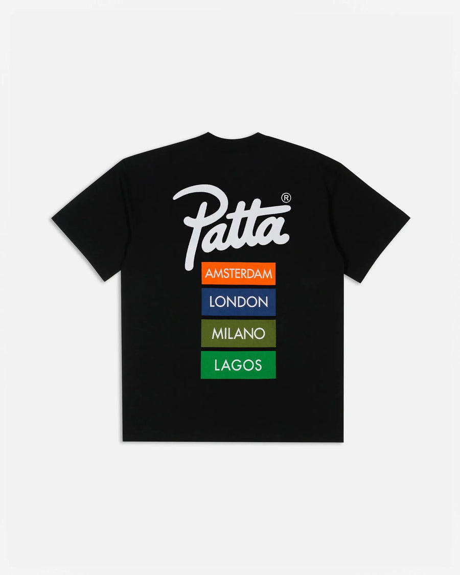 Patta Chapter Worldwide T-Shirt (Black) Patta