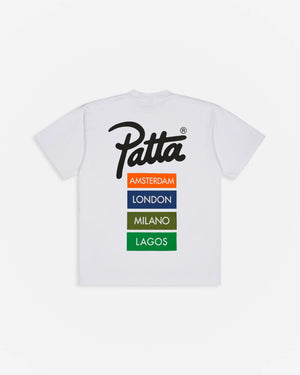 Patta Chapter Worldwide T-Shirt (White) Patta
