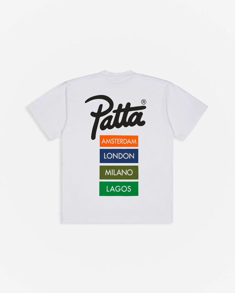 Patta Chapter Worldwide T-Shirt (White) Patta
