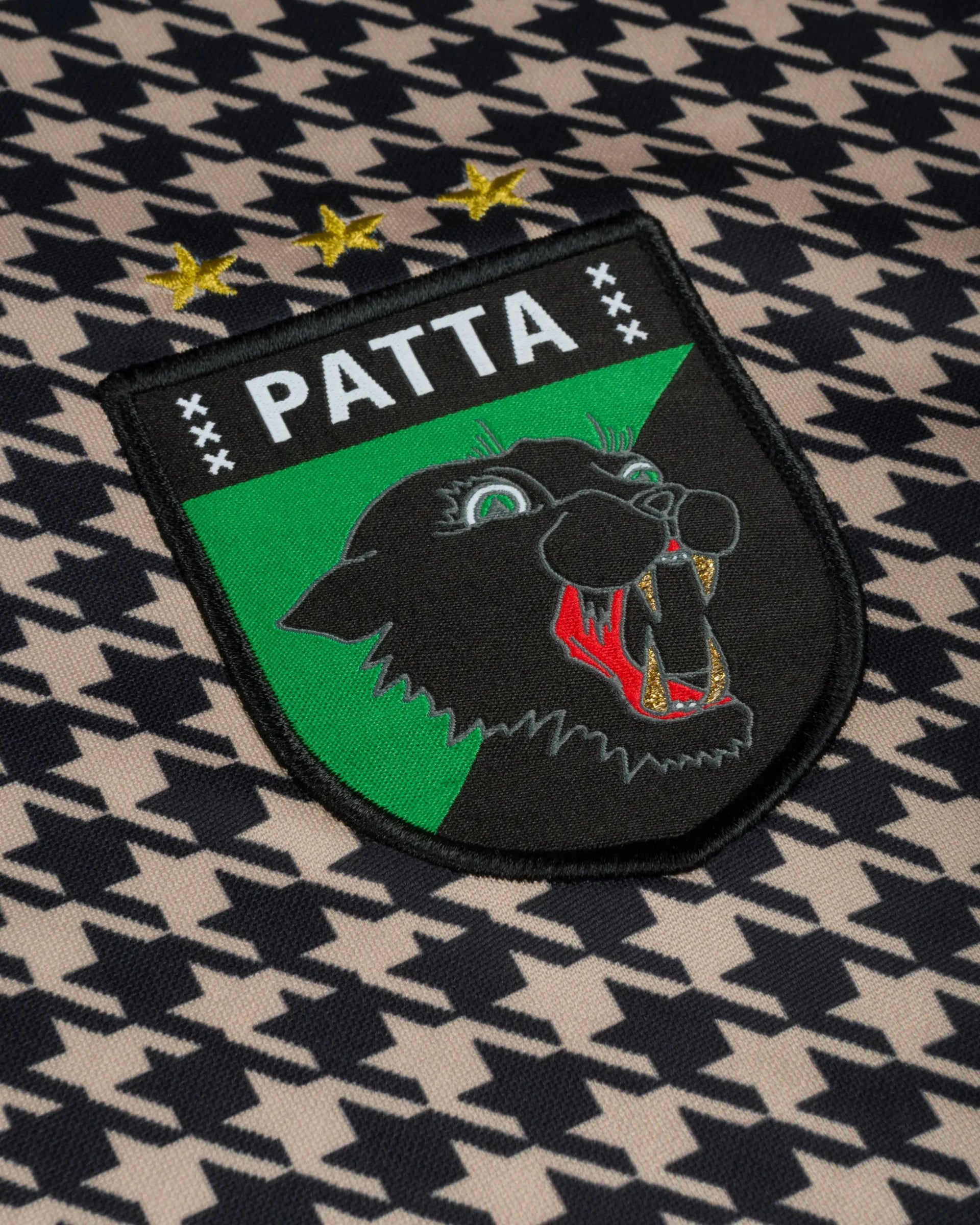 Patta Houndstooth Football Jersey (Irish Cream) Patta