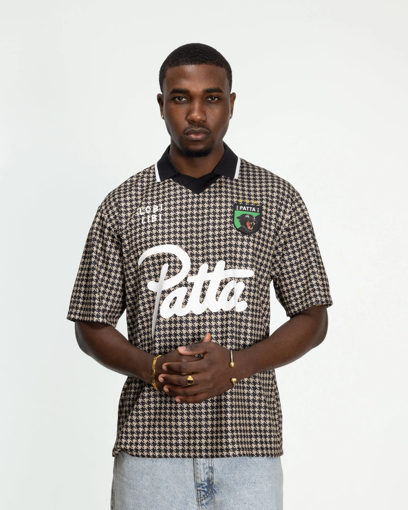 Patta Houndstooth Football Jersey (Irish Cream) Patta