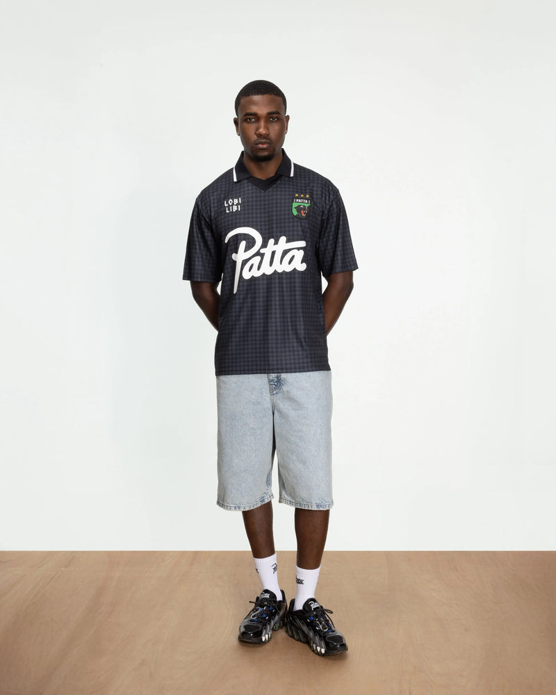 Patta Houndstooth Football Jersey (Ombre Blue) Patta